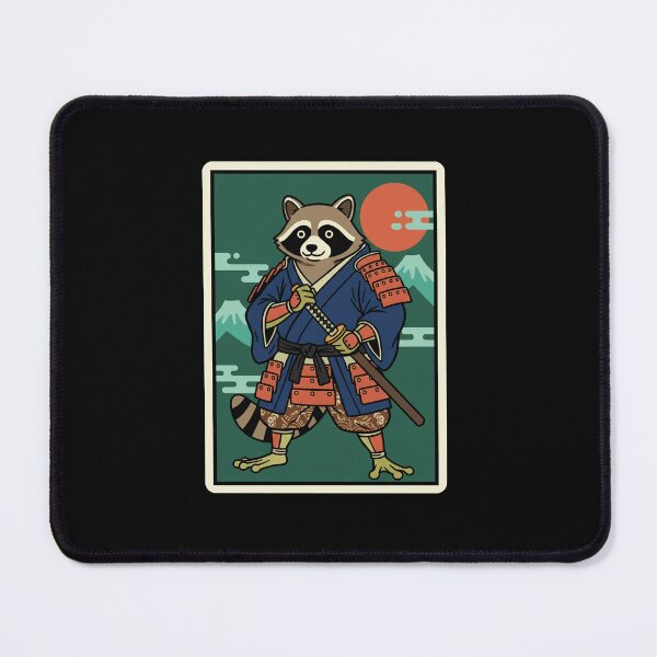 Item preview, Samurai Raccoon Japanese Style Warrior Animal designed and sold by JordynLadukeg65.