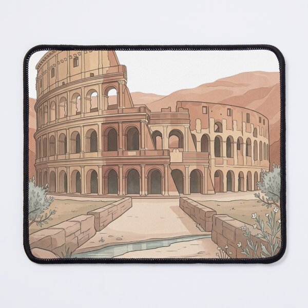 Item preview, Colosseum Rome Italy Flavian Amphitheatre Minimalist Vintage Illustration designed and sold by Artful Expression .