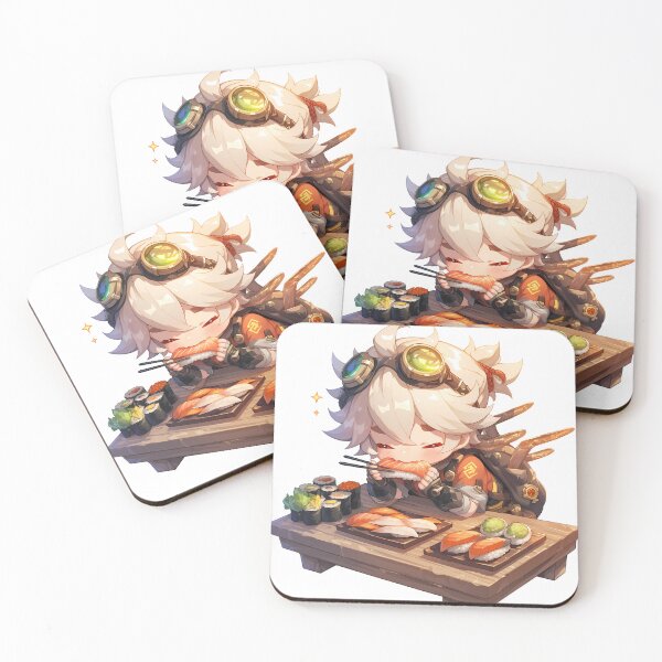 Item preview, Bennett Genshin Impact Chibi Sushi Lucky Bite designed and sold by Spraykart.