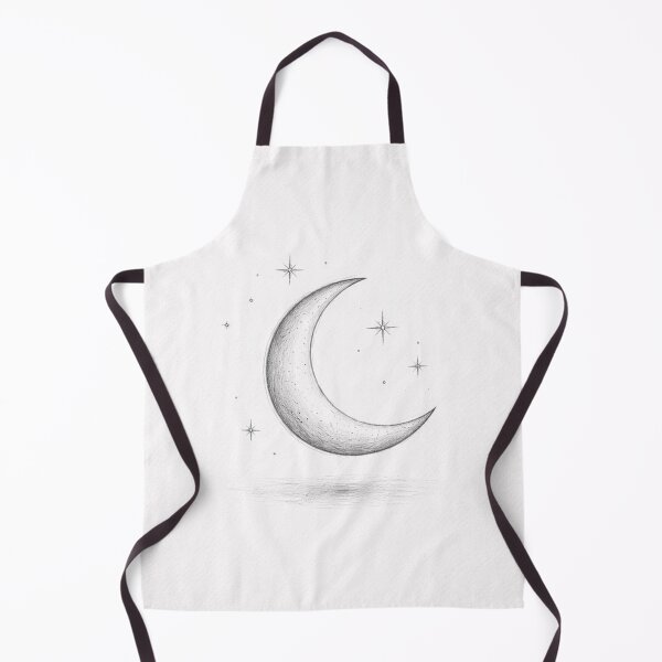 Item preview, Minimalist Crescent Moon Charcoal Drawing – Celestial Night Sky Illustration designed and sold by DrizzyV.
