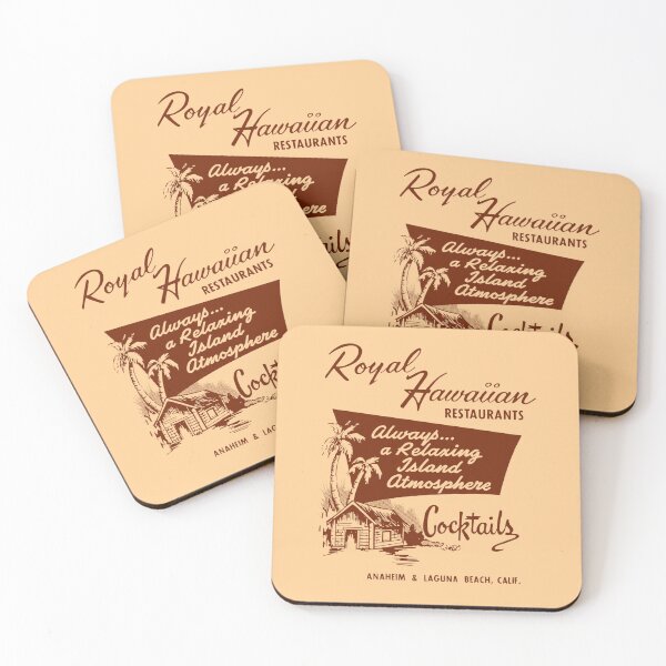 Item preview, Vintage Royal Hawaiian Restaurants Cocktails 'Always a relaxing island atmosphere'. designed and sold by retropetrol.