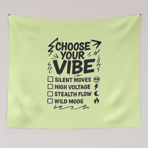 Item preview, CHOOSE YOUR VIBE designed and sold by KingzWorld.