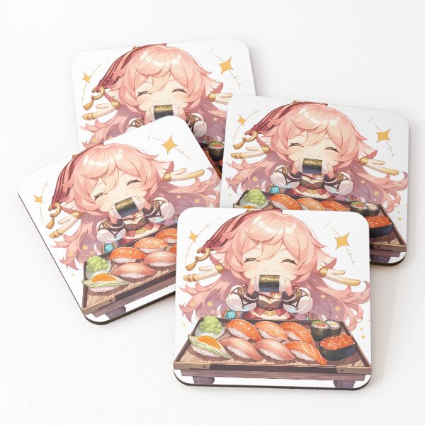 Item preview, Copy of Eula Genshin Impact Chibi Sushi Sparkle Bite designed and sold by Spraykart.
