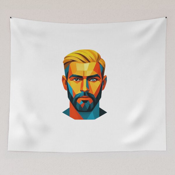 Item preview, Abstract male face designed and sold by Aimetoi.