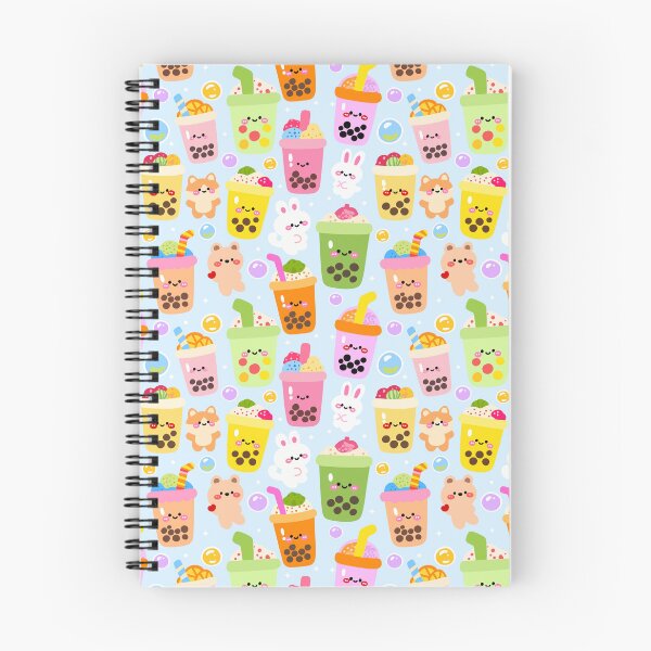 Item preview, Bubble Tea Skyland Seamless Pattern  designed and sold by KJackArtwork.