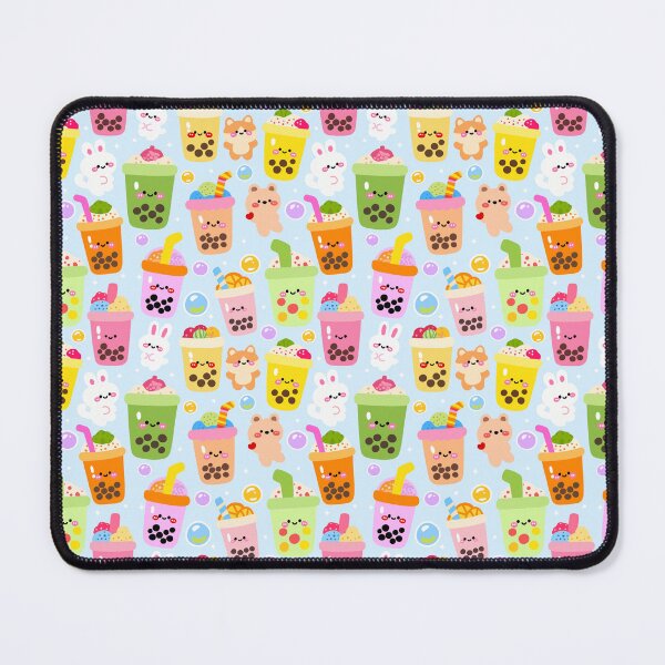 Item preview, Bubble Tea Skyland Seamless Pattern  designed and sold by KJackArtwork.