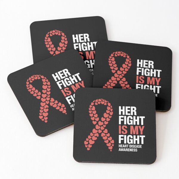 Item preview, Heart Disease Awareness Her Fight is my Fight Red Ribbon designed and sold by IdunayaStore.
