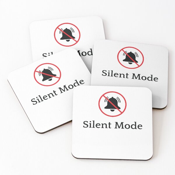 Item preview, Silent Mode | Introvert Minimal Aesthetic | Quiet Life (Light Version) designed and sold by NeonGrain.