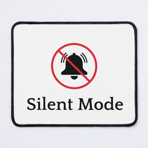 Item preview, Silent Mode | Introvert Minimal Aesthetic | Quiet Life (Light Version) designed and sold by NeonGrain.
