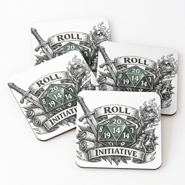 Item preview, Roll Initiative D20 Dice Design | Tabletop RPG Gamer Fantasy Art | Dungeons Style Illustration designed and sold by Hellohychandan.