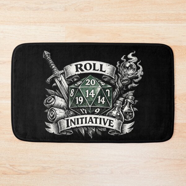 Item preview, Roll Initiative D20 Dice Design | Tabletop RPG Gamer Fantasy Art | Dungeons Style Illustration designed and sold by Hellohychandan.