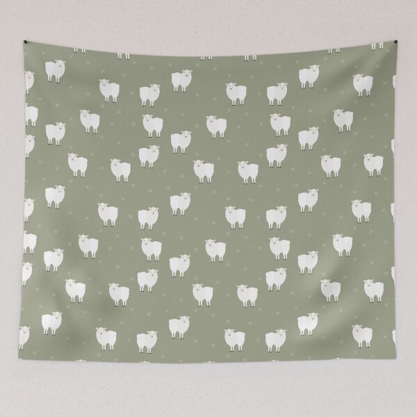 Item preview, Sheep on green designed and sold by reneesillus.