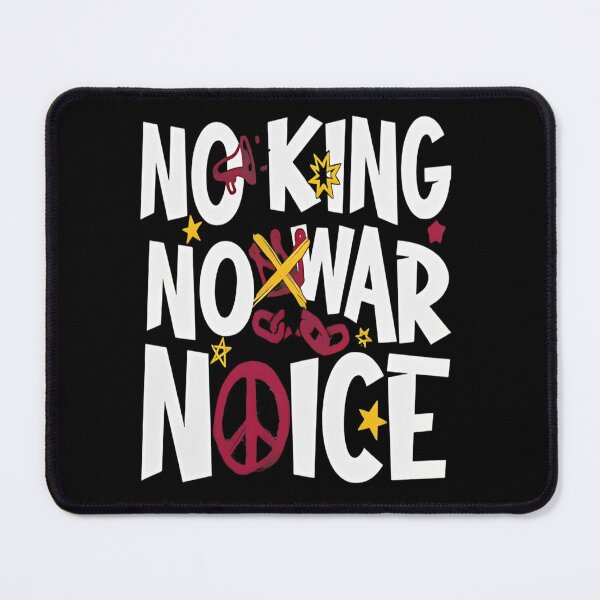 Item preview, No Kings No Masters No ICE No War, Anti Trump Protest Activist Gift, Political Resistance Movement designed and sold by HyphThonia.