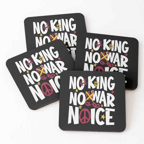 Item preview, No Kings No Masters No ICE No War, Anti Trump Protest Activist Gift, Political Resistance Movement designed and sold by HyphThonia.