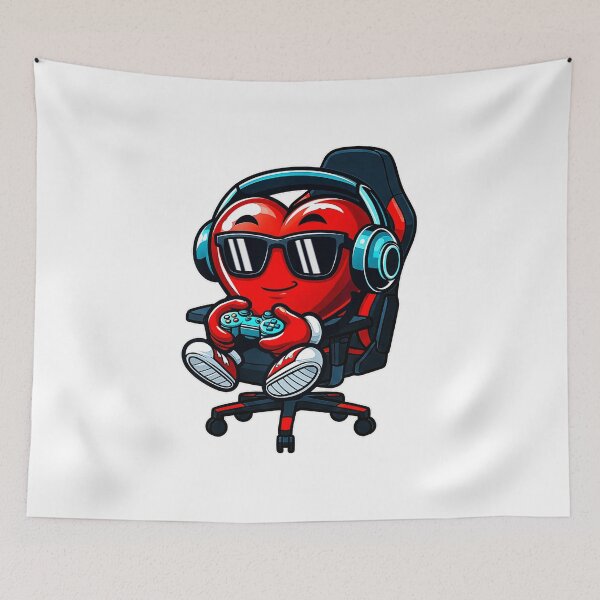 Item preview, Gaming Heart Funny Gamer Valentine Cute Player  designed and sold by FGTV2021.