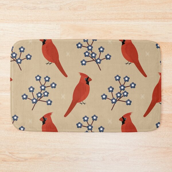 Item preview, Red cardinals on brown designed and sold by reneesillus.