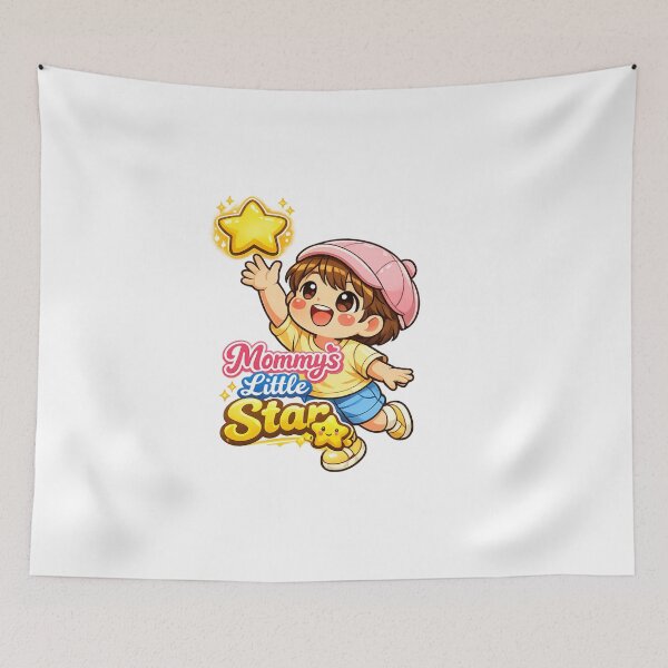 Item preview, Mommy’s Little Star - Cute Kawaii Child Reaching for Glowing Star designed and sold by MKreative Studio.
