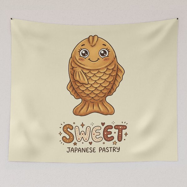 Item preview, Cute Kawaii Japanese Taiyaki Pastry designed and sold by AwesomeBeyondLimits.