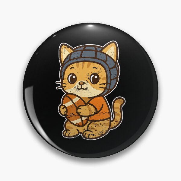 Item preview, Rugby Cat Cute Cartoon Kitten Wearing Scrum Cap designed and sold by GabrieSketcham.