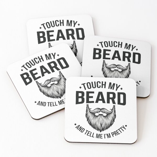 Item preview, Touch My Beard and Tell Me I´m Pretty - Funny Beard designed and sold by OlakunleOloroz.
