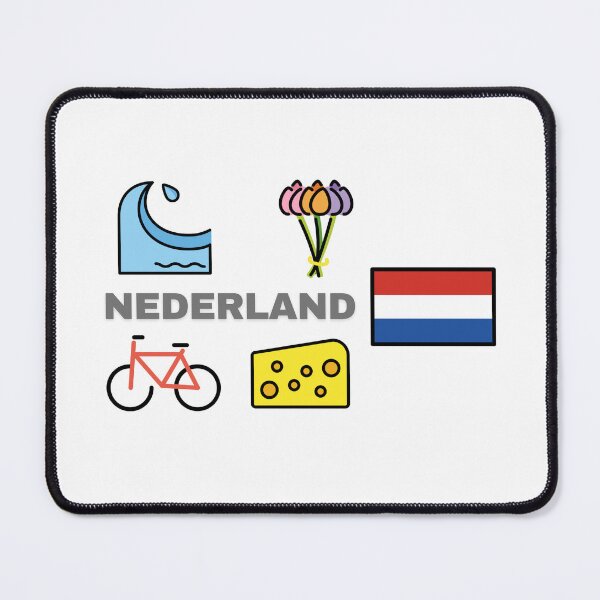 Item preview, Netherlands Vibes – Emoji Design (Wave, Flowers, Bicycle, Cheese) designed and sold by iccdesignsshop.
