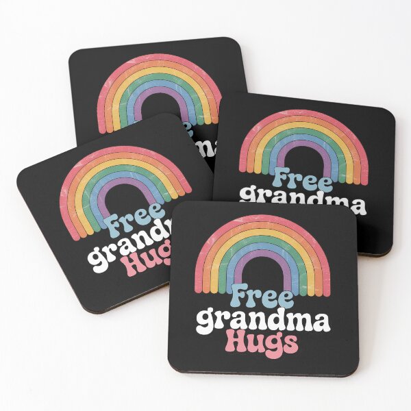Item preview, Free Grandma Hugs Pride Month LGBTQ Grandmother LGBT Ally Protect Trans Rainbow Pride designed and sold by IdunayaStore.