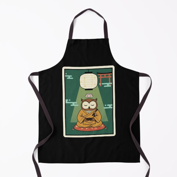 Item preview, Zen Owl Japanese Style Meditation Cute Animal designed and sold by JordynLadukeg65.