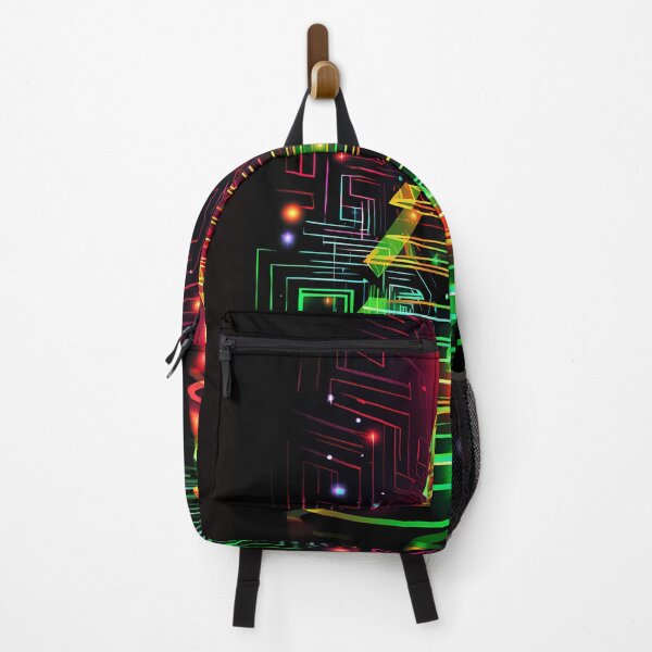 Item preview, A Neon Christmas Tree On The Black Background designed and sold by FlirtyDigital.