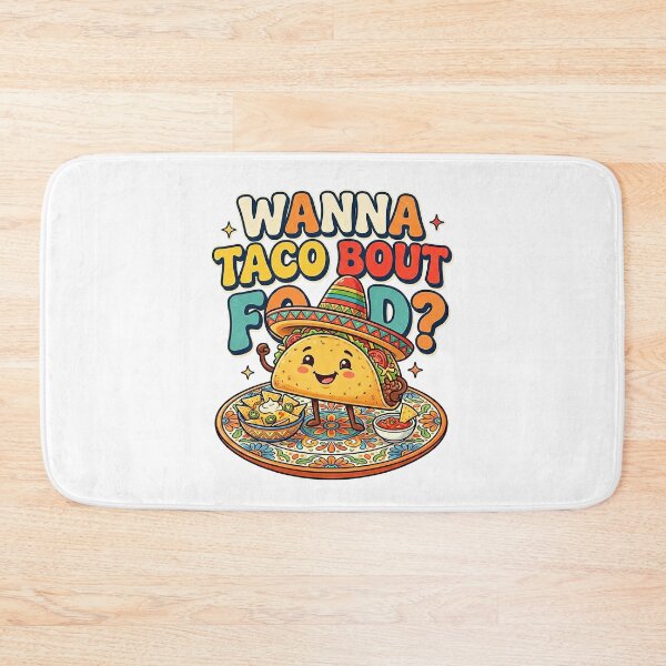 Item preview, Wanna Taco Bout Food? Cute Taco Pun Illustration designed and sold by Verycutethings.