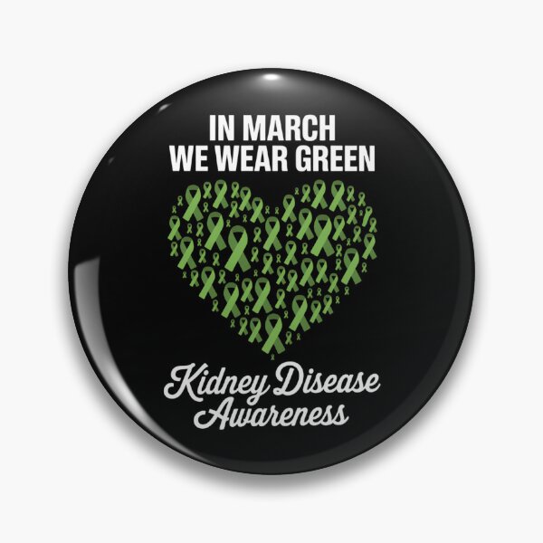 Item preview, Heart In March We Wear Green Kidney Disease Awareness Ribbon designed and sold by IdunayaStore.