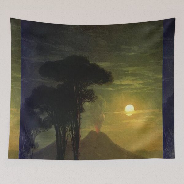 Item preview, The Bay of Naples at moonlight night. Vesuvius designed and sold by SharonTheFirst.