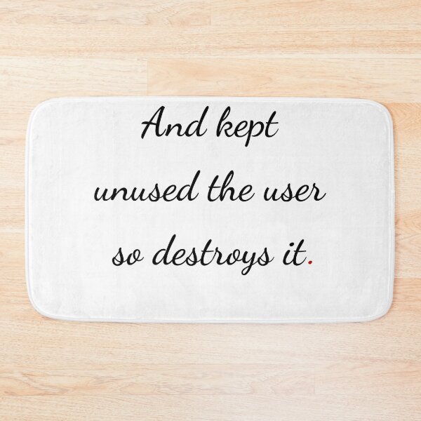 Item preview, "And kept unused the user so destroys it" - handwriting black designed and sold by ariksworld.