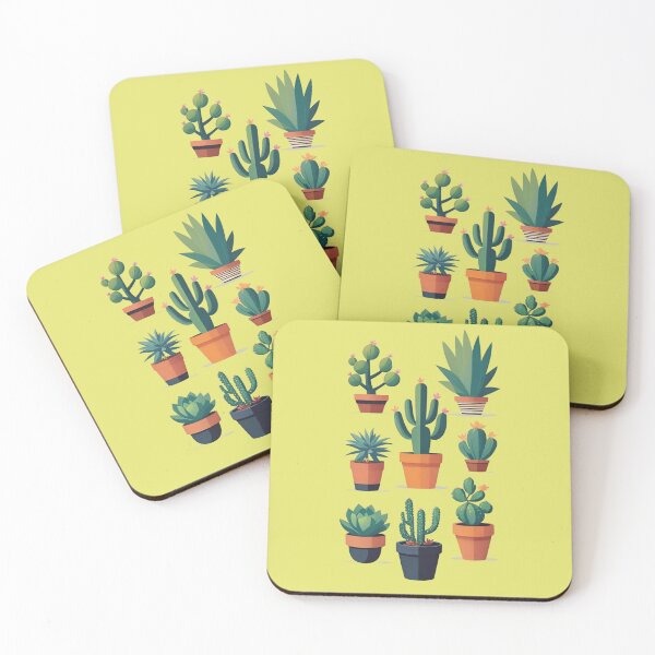 Item preview, Cute Potted Cactus and Succulent Collection Pattern designed and sold by AlxVel.