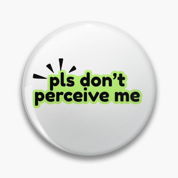 Item preview, Pls Don’t Perceive Me Funny Introvert Sticker designed and sold by ChaosCutie.