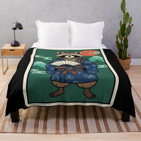 Item preview, Samurai Raccoon Japanese Warrior Cute Animal designed and sold by JordynLadukeg65.