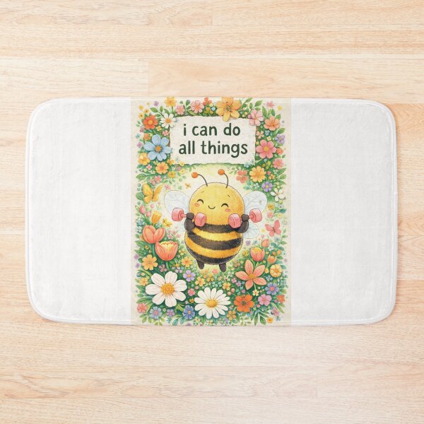 Item preview, I Can Do All Things Cute Bee Motivation Positive Energy designed and sold by Places On Earth.