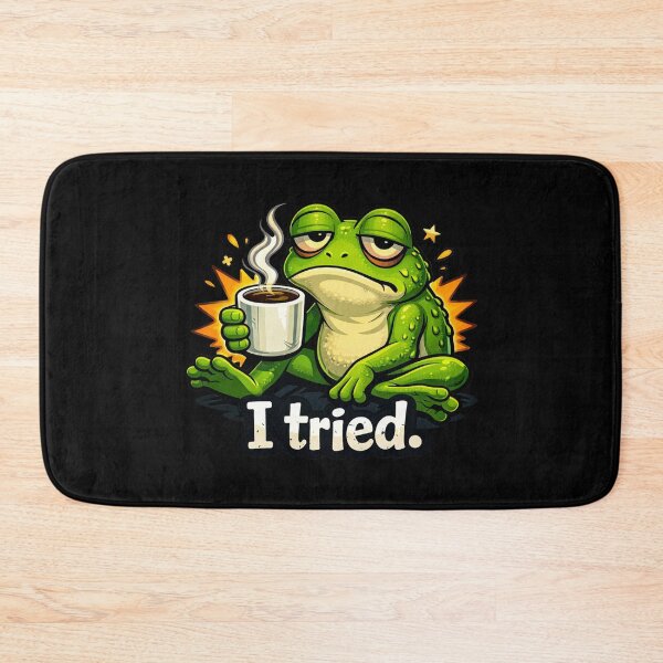 Item preview, I Tried Tired Frog Meme designed and sold by MonkiFlipp.