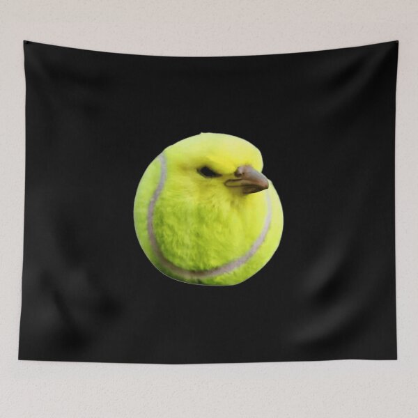 Item preview, Cute Budgie Tennis Ball Funny Bird Meme  designed and sold by WayTBeenkenArt.