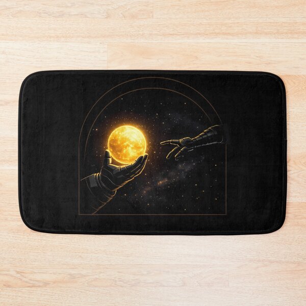 Item preview, Minimalist First Contact Space Design | Human and Alien Cooperation | Sci-Fi Deep Space Illustration designed and sold by Art-Selling.