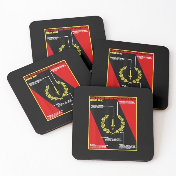 Item preview, Black American Heritage History Month Symbolic Flag Meaning designed and sold by Ivanbrockhouse.