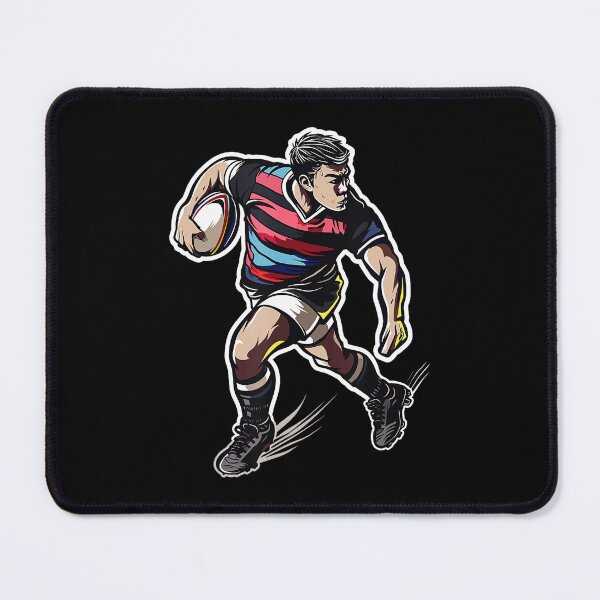 Item preview, Rugby Player Running With Ball Vintage Sports  designed and sold by GabrieSketcham.