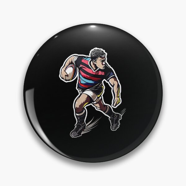 Item preview, Rugby Player Running With Ball Vintage Sports  designed and sold by GabrieSketcham.