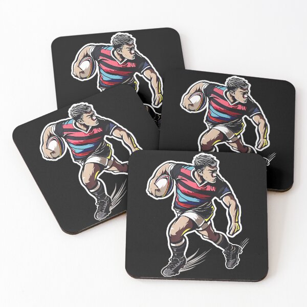 Item preview, Rugby Player Running With Ball Vintage Sports  designed and sold by GabrieSketcham.