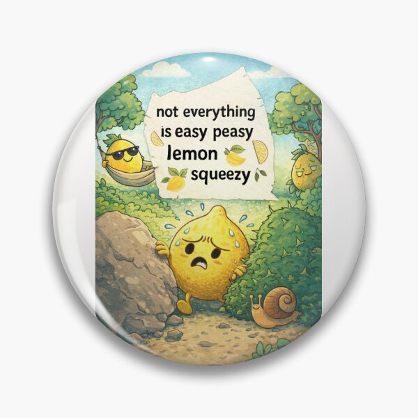 Item preview, Not Everything Is Easy Peasy Lemon Squeezy Funny Cute Struggle designed and sold by Places On Earth.