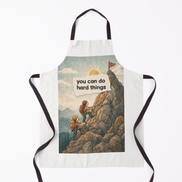 Item preview, You Can Do Hard Things Mountain Climbing Motivation Adventure designed and sold by Places On Earth.