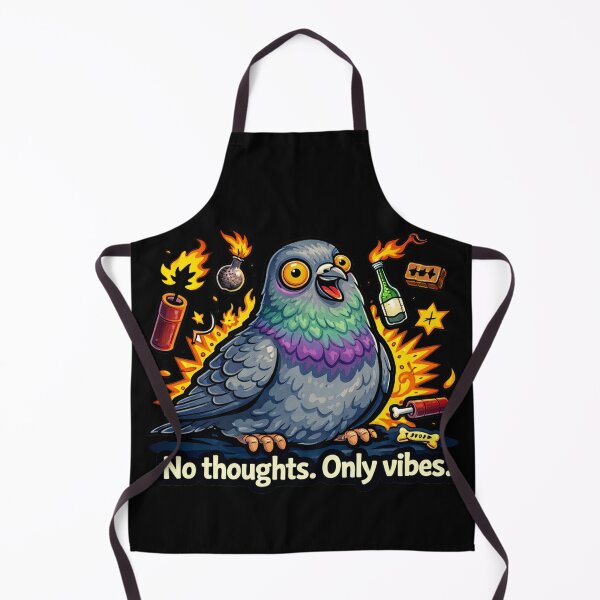 Item preview, No Thoughts Only Vibes Pigeon Meme designed and sold by MonkiFlipp.