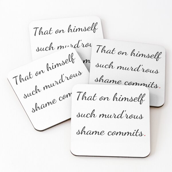 Item preview, "That on himself such murd'rous shame commits" - handwriting black designed and sold by ariksworld.