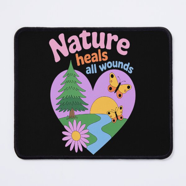 Item preview, Nature Heals All Wounds Inspirational Outdoor Hiking Quote designed and sold by orlodrake.