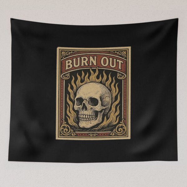 Item preview, Burn Out Skulls – Skull Design, Skull Illustration, Skull Art, Skeleton, Gothic Skull, Tattoo Style, Dark Art, Anatomy Skull, Graphic Skull designed and sold by Typologystudios.