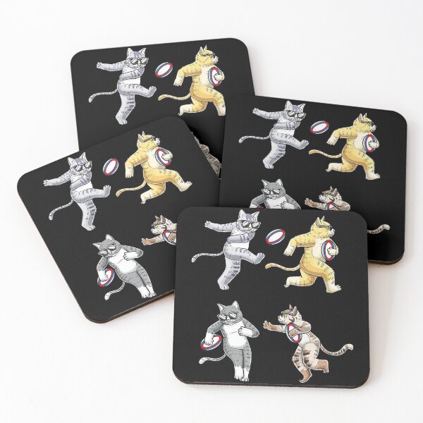 Item preview, Rugby Cats Funny Cute Cat Sports  designed and sold by GabrieSketcham.